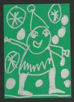 2011.12.20 Pare Noel amb barba, estrelles i boles. Nadal 2011