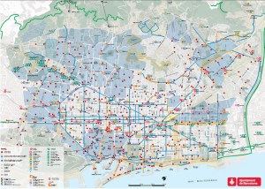 Xarxa d'itineraris de bicicleta de Barcelona 2011