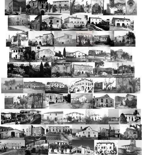 Fotografies antigues de les masies de Sant Andreu de Palomar