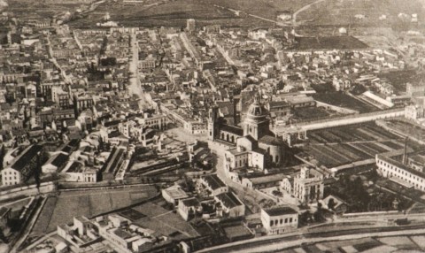 Panoràmica de Sant Andreu als anys 30. Font Llibre Sant Andreu de Palomar i La Sagrera, De la CRUZ SALA, X. , 2009