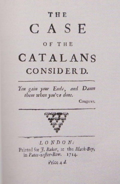 The Case of the Catalans consider'd